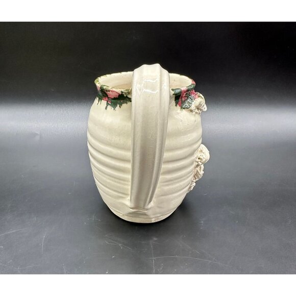 Vintage Santa Claus Mug Handmade Pottery Spongeware Coffee Cup Christmas Decor - Picture 3 of 10